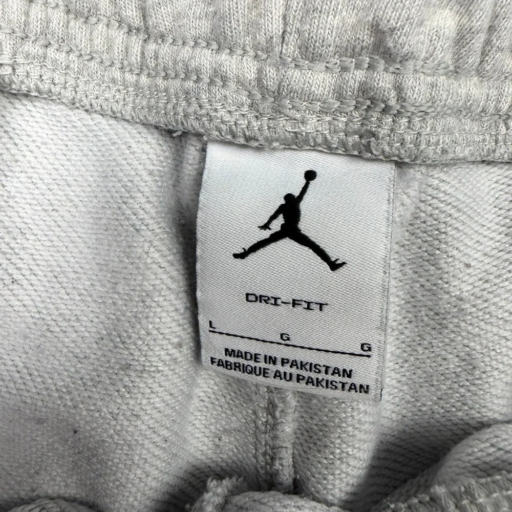 Jordan Dri-FIT Sport Mens Fleece Jogger Pants Grey Heather FV8608-050 Large